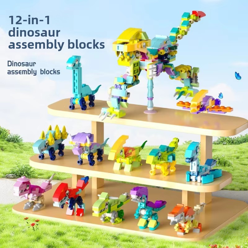 Board Game Catan - Model Perakitan DIY, Dunia Dinosaurus Transparan